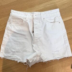 Zara White Jean Shorts for Women